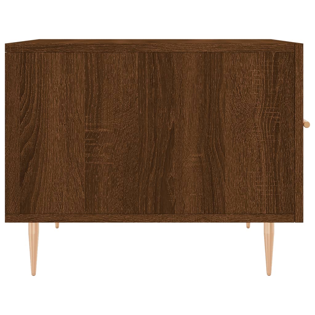 Table basse Chêne marron 50x50x40 cm Bois d'ingénierie - XIOS