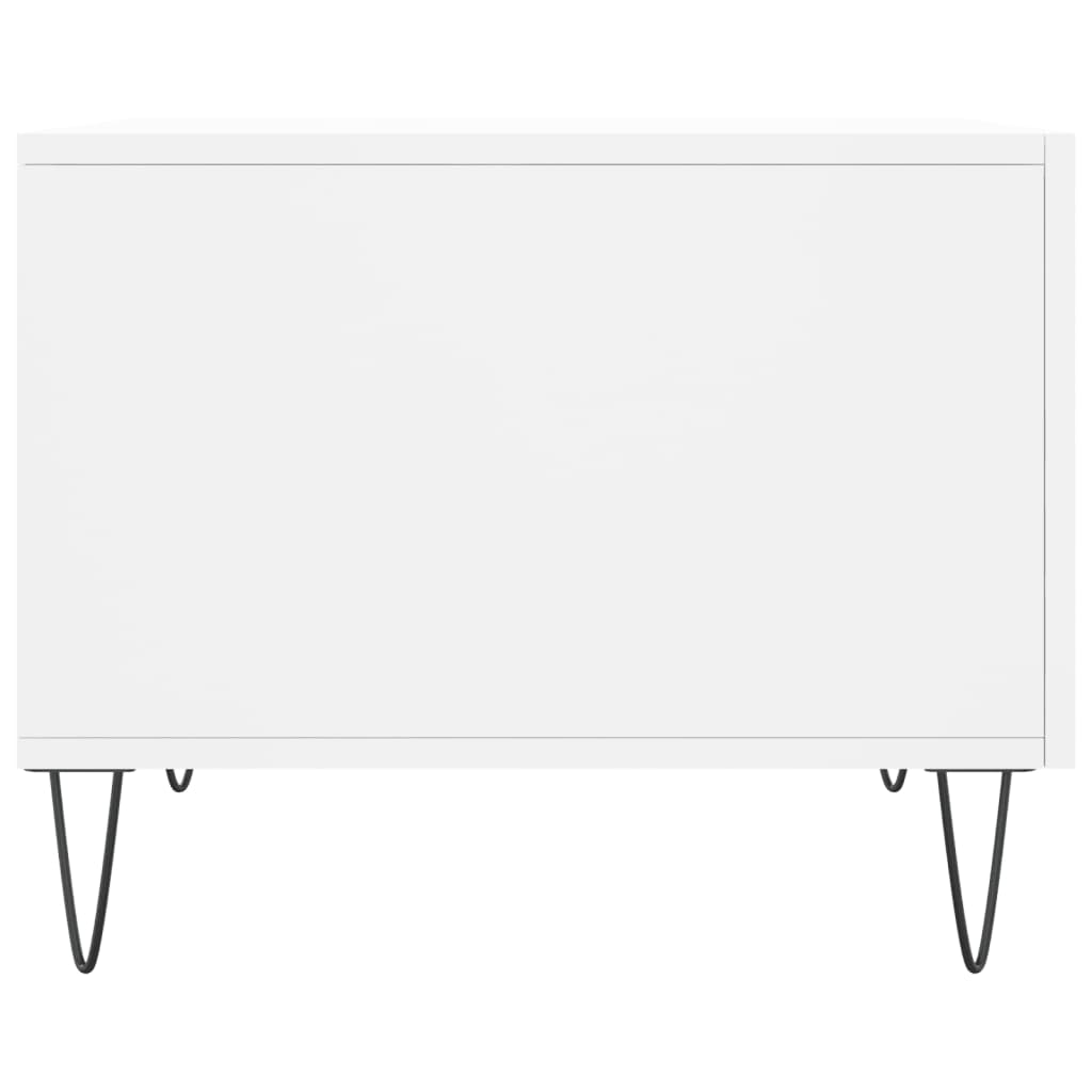 Tables basses 2 pcs blanc 50x50x40 cm bois d'ingénierie - XIOS