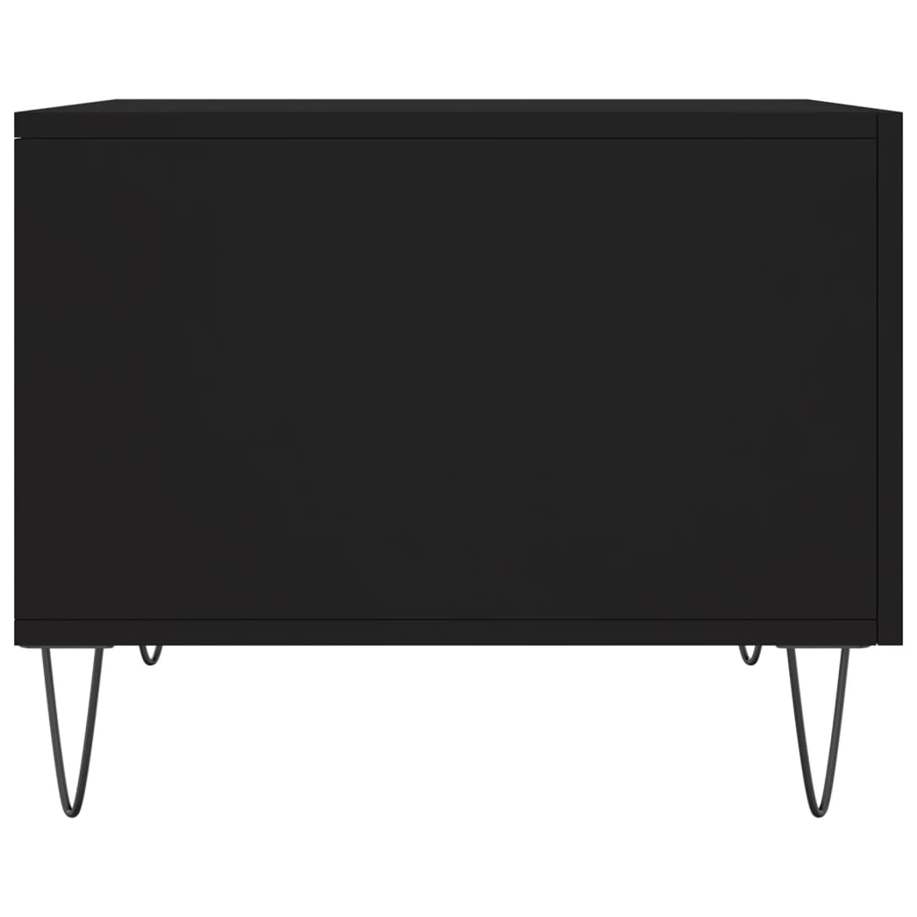 Tables basses 2 pcs noir 50x50x40 cm bois d'ingénierie - XIOS