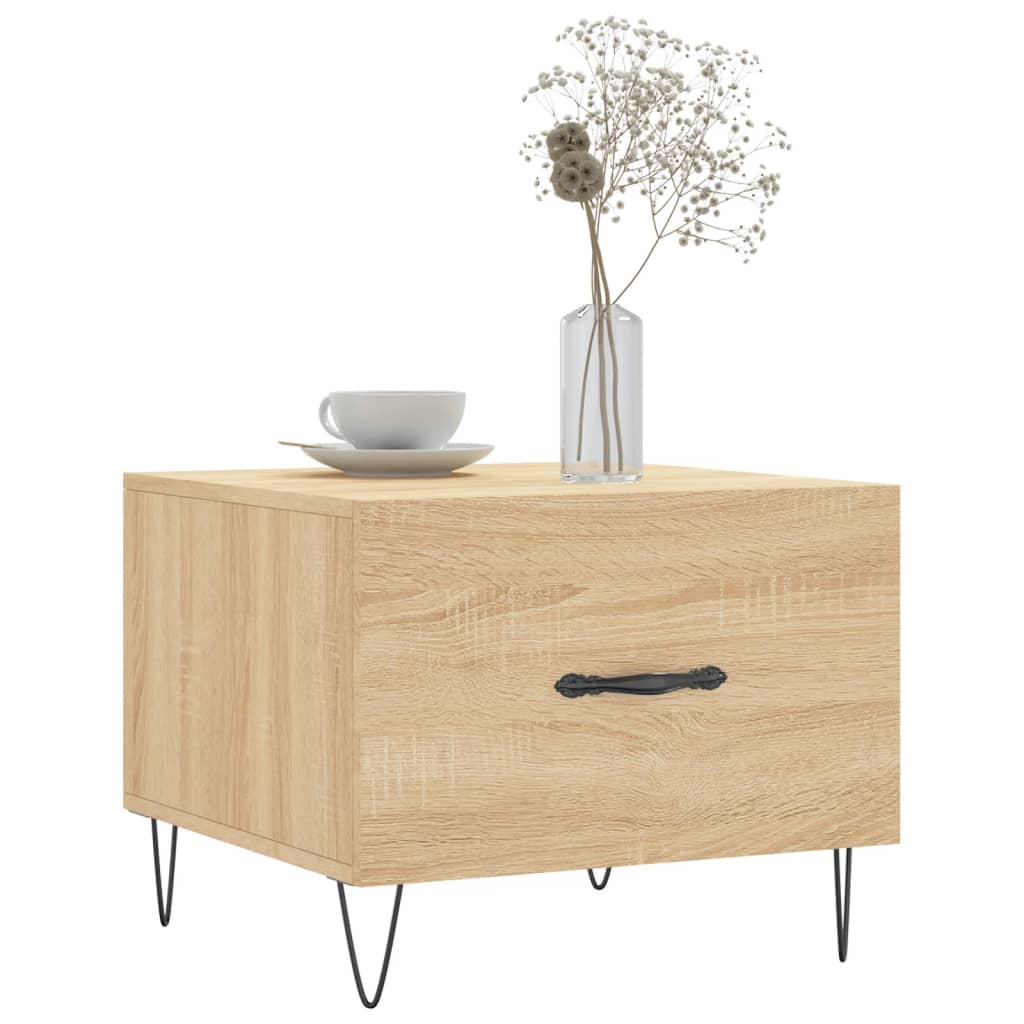 Table basse Chêne sonoma 50x50x40 cm Bois d'ingénierie - XIOS