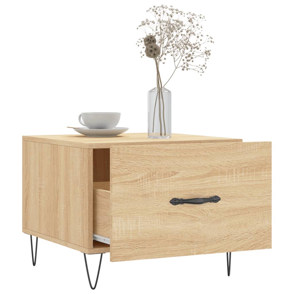 Table basse Chêne sonoma 50x50x40 cm Bois d'ingénierie - XIOS