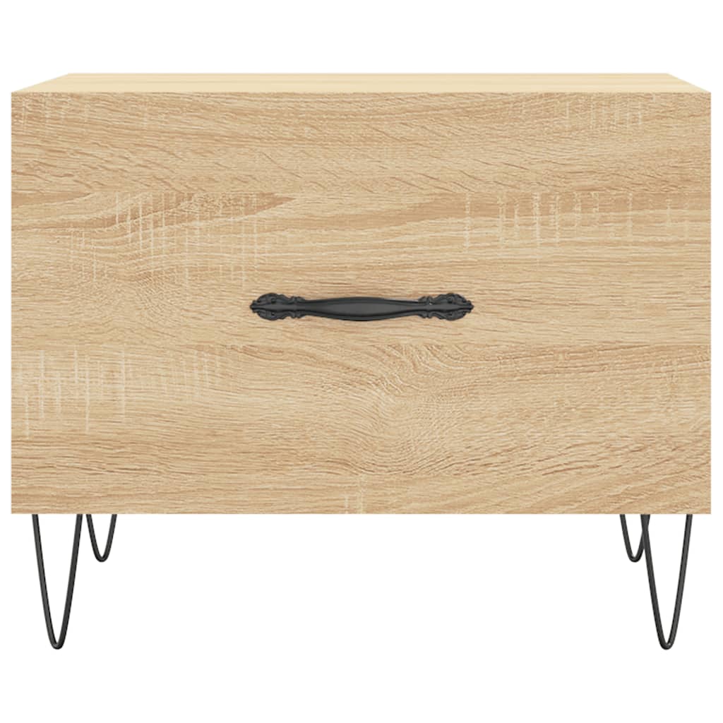 Tables basses 2 pcs chêne sonoma 50x50x40 cm bois d'ingénierie - XIOS