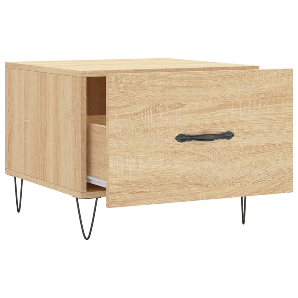 Tables basses 2 pcs chêne sonoma 50x50x40 cm bois d'ingénierie - XIOS