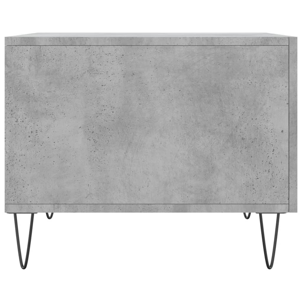 Table basse gris béton 50x50x40 cm bois d'ingénierie - XIOS