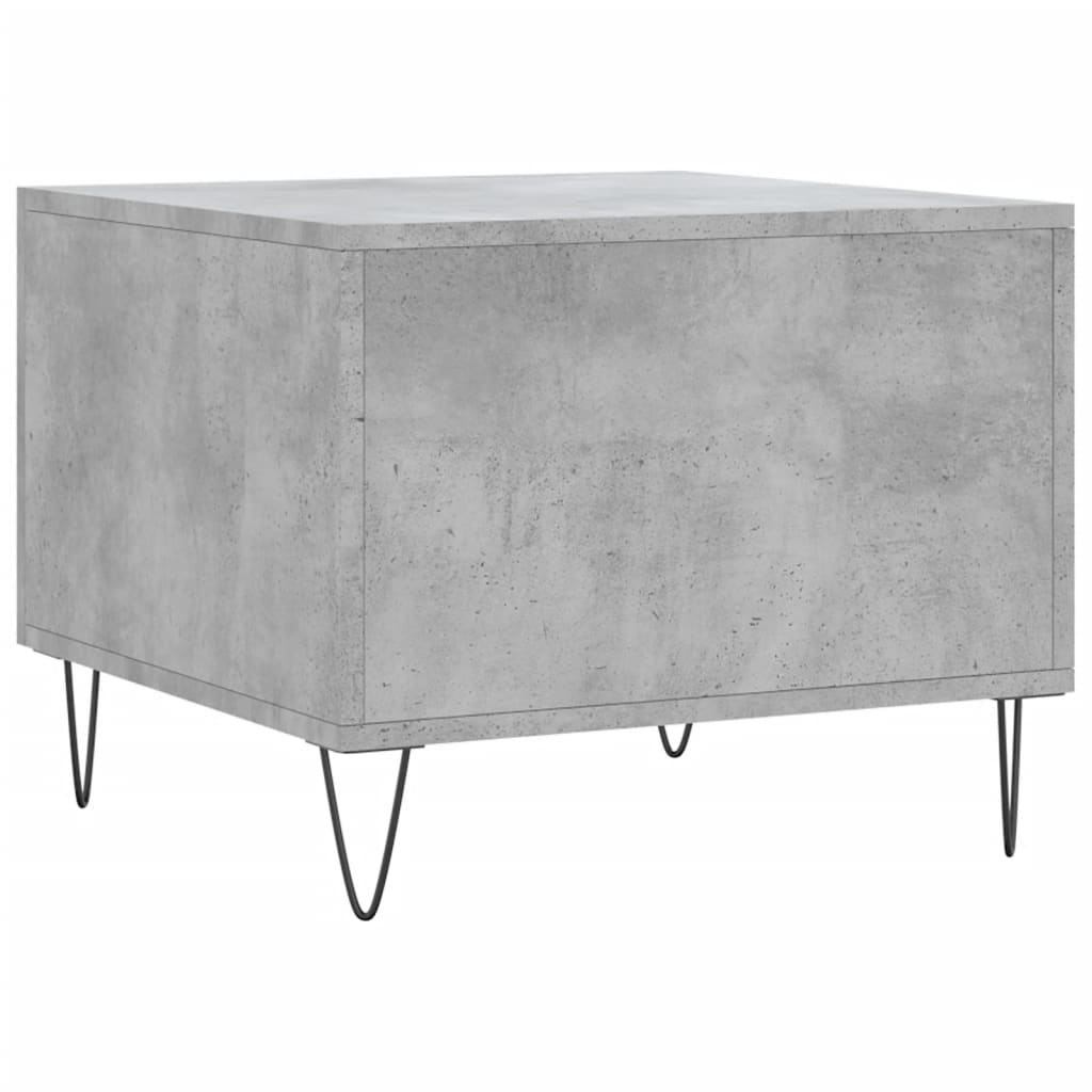 Tables basses 2 pcs gris béton 50x50x40 cm bois d'ingénierie - XIOS
