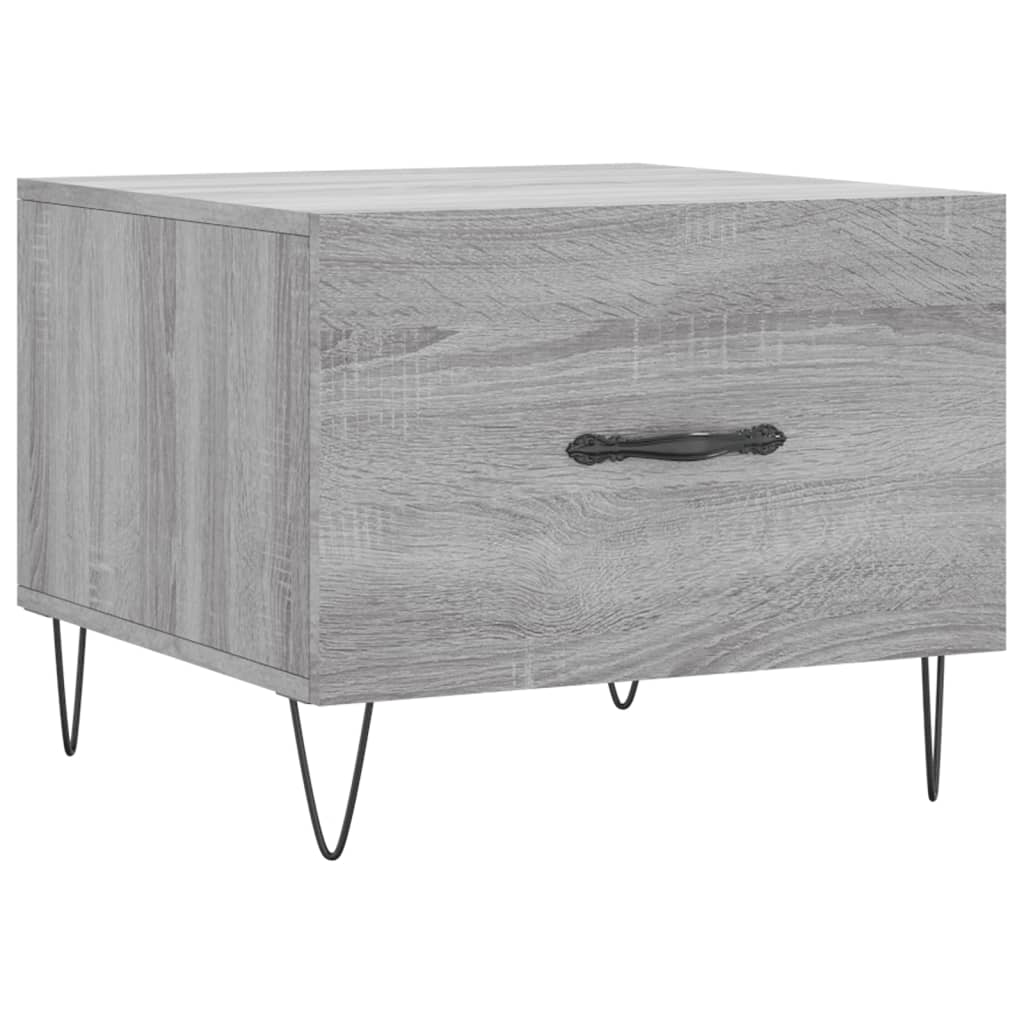 Tables basses 2 pcs sonoma gris 50x50x40 cm bois d'ingénierie - XIOS