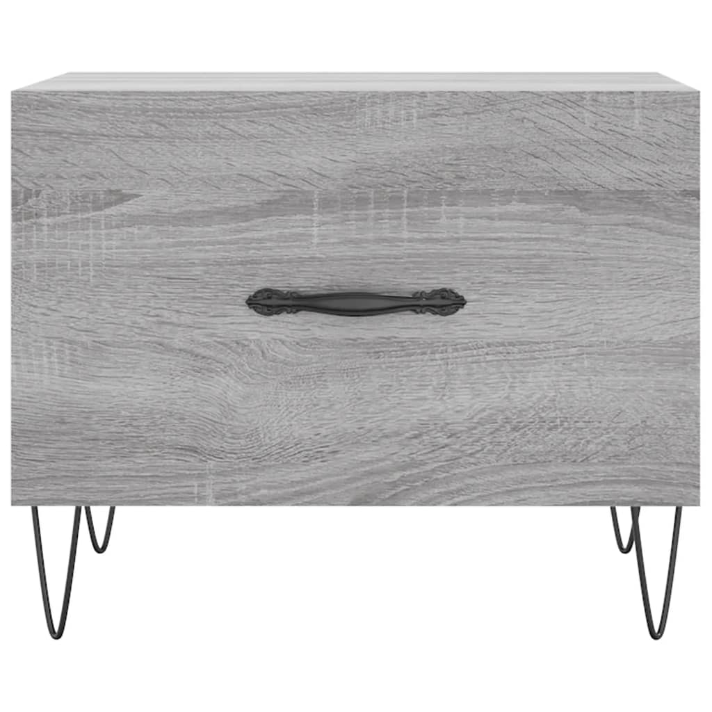 Tables basses 2 pcs sonoma gris 50x50x40 cm bois d'ingénierie - XIOS
