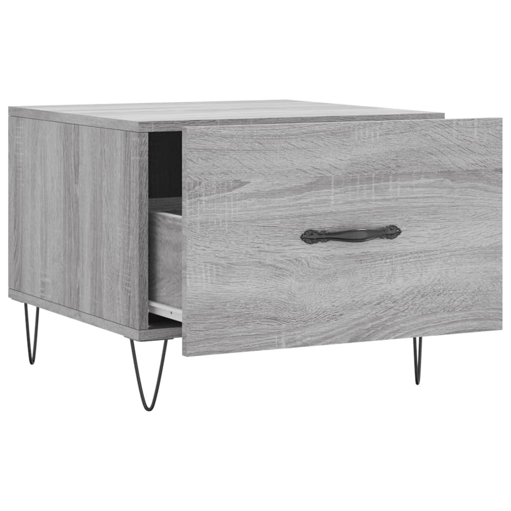 Tables basses 2 pcs sonoma gris 50x50x40 cm bois d'ingénierie - XIOS