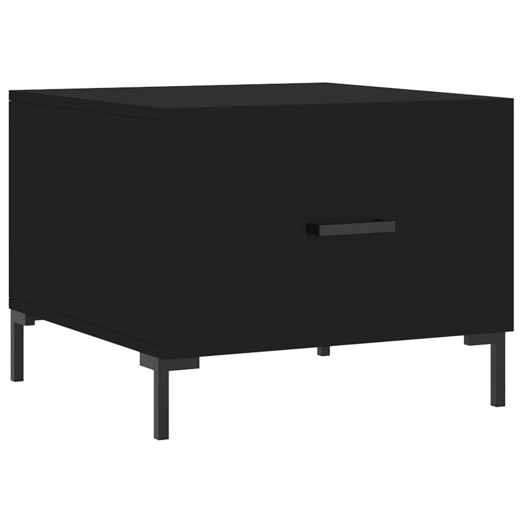Table basse Noir 50x50x40 cm Bois d'ingénierie - XIOS