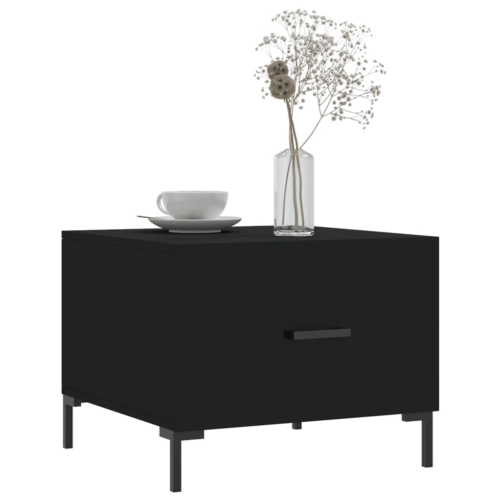 Table basse Noir 50x50x40 cm Bois d'ingénierie - XIOS