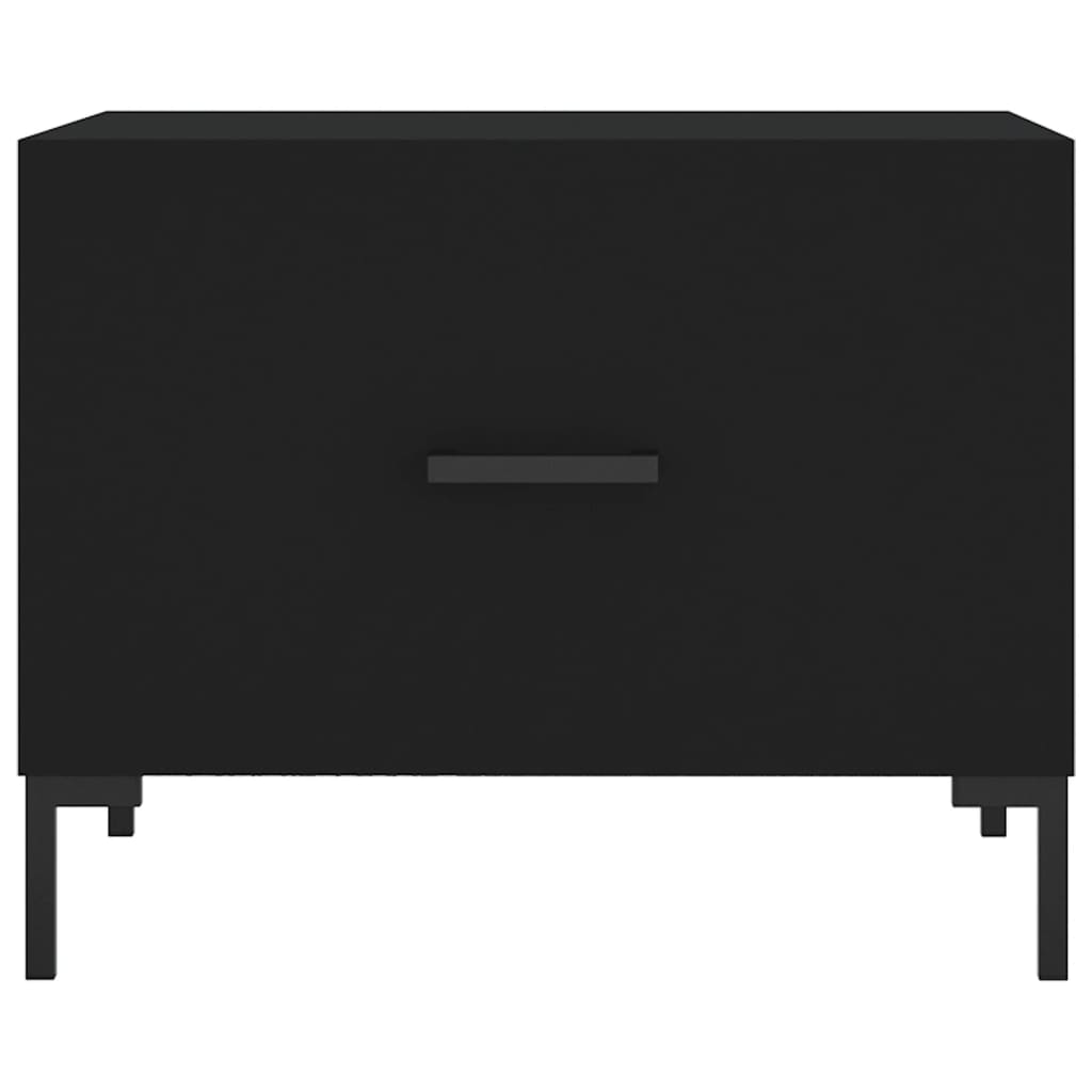 Table basse Noir 50x50x40 cm Bois d'ingénierie - XIOS