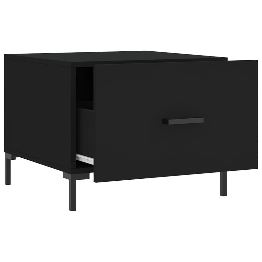 Table basse Noir 50x50x40 cm Bois d'ingénierie - XIOS
