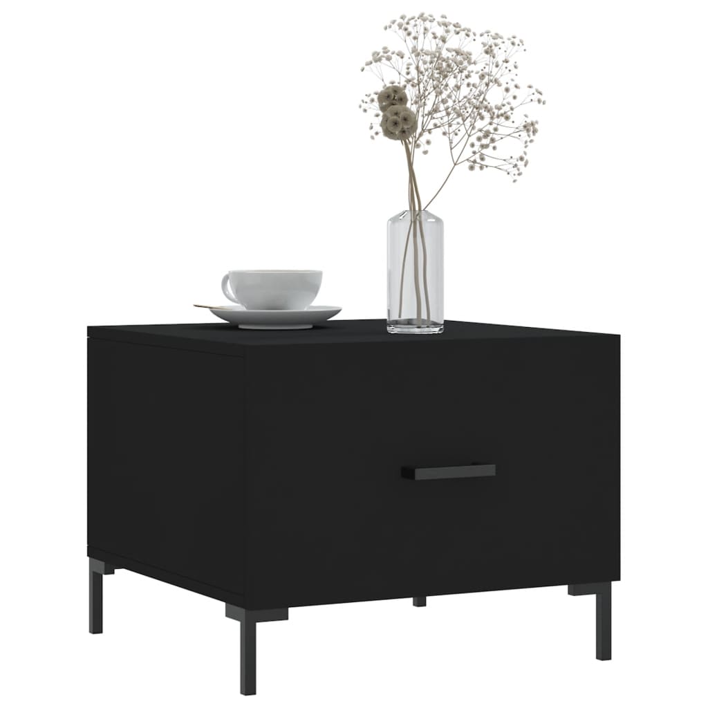 Tables basses 2 pcs noir 50x50x40 cm bois d'ingénierie - XIOS
