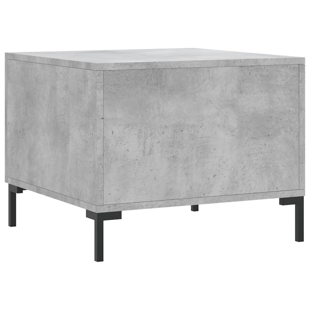 Table basse gris béton 50x50x40 cm bois d'ingénierie - XIOS