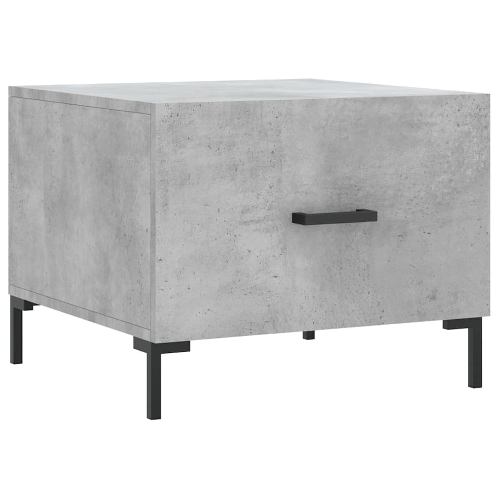 Tables basses 2 pcs gris béton 50x50x40 cm bois d'ingénierie - XIOS