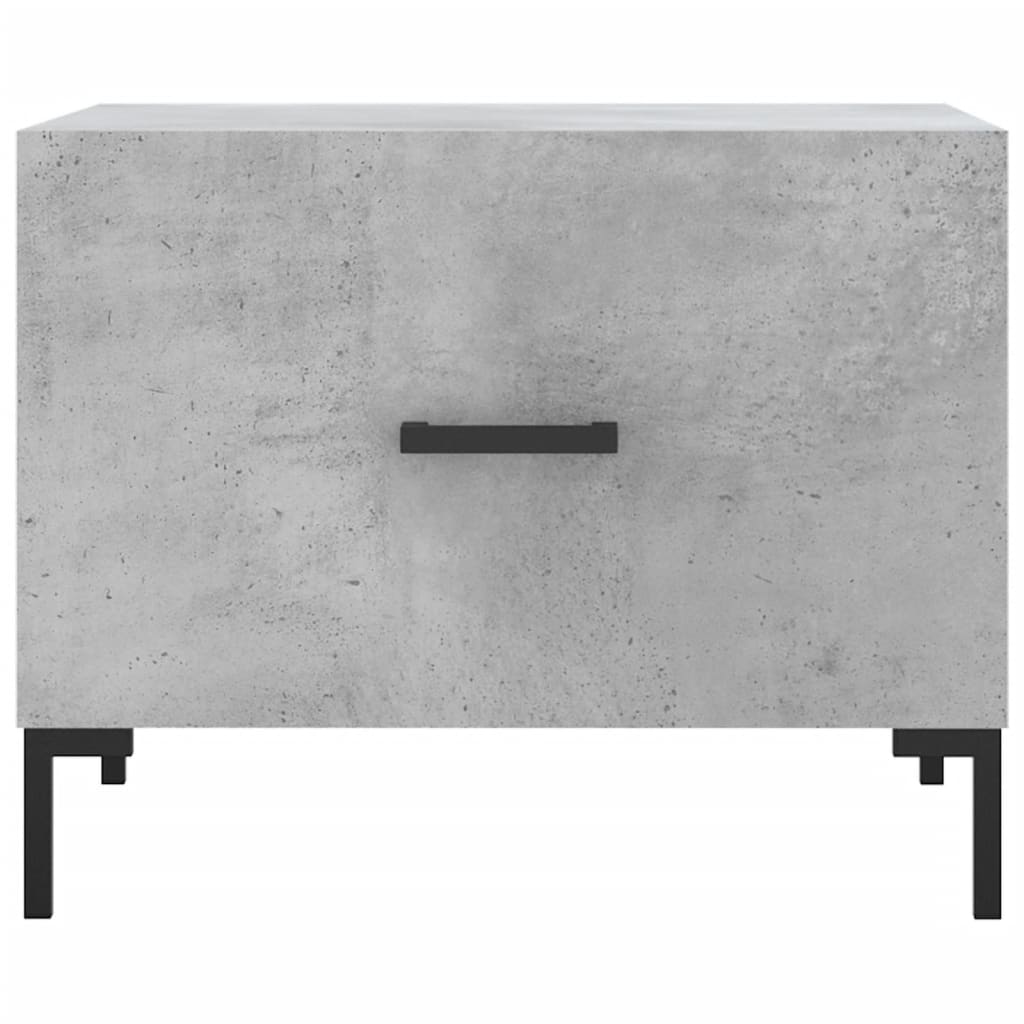 Tables basses 2 pcs gris béton 50x50x40 cm bois d'ingénierie - XIOS