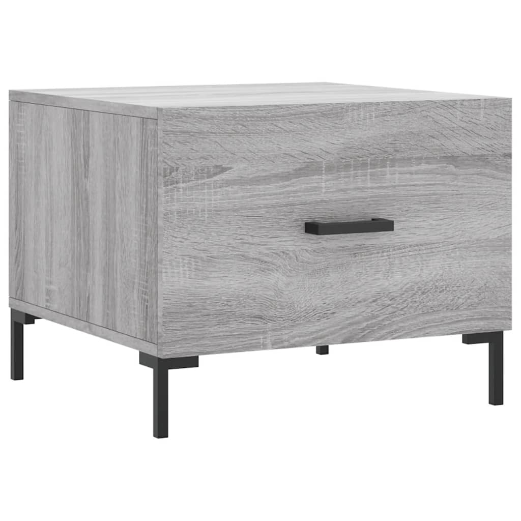 Table basse Sonoma gris 50x50x40 cm Bois d'ingénierie - XIOS