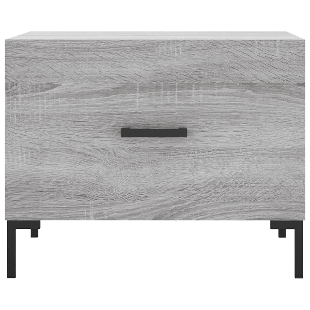Table basse Sonoma gris 50x50x40 cm Bois d'ingénierie - XIOS