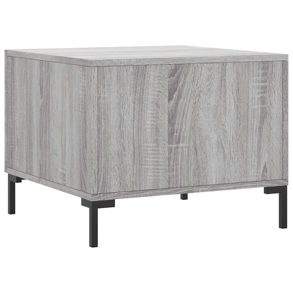 Table basse Sonoma gris 50x50x40 cm Bois d'ingénierie - XIOS