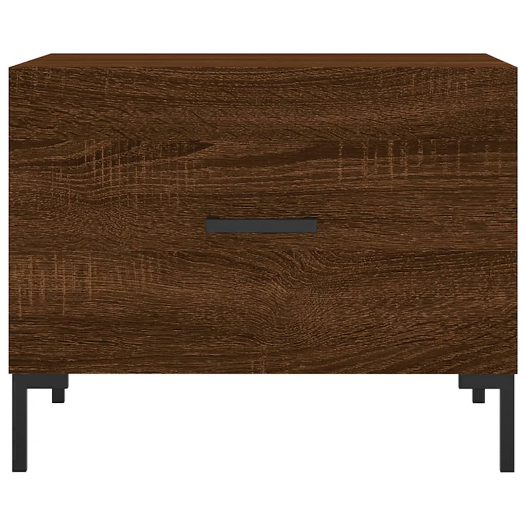 Table basse Chêne marron 50x50x40 cm Bois d'ingénierie - XIOS