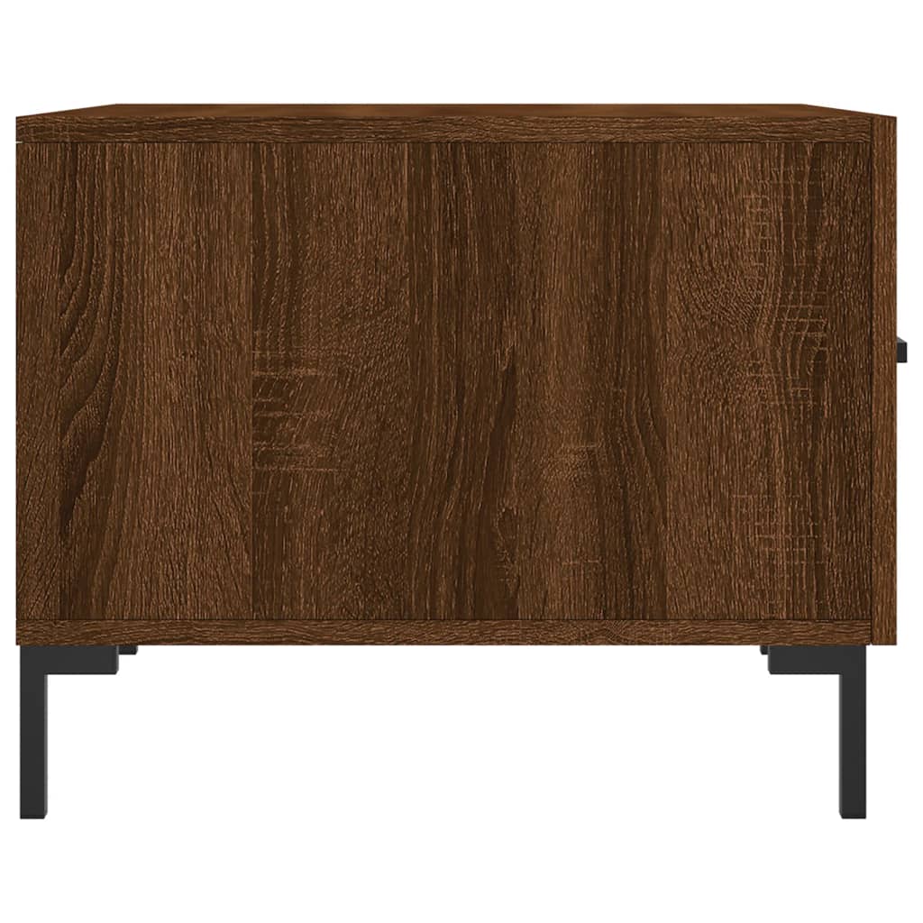 Table basse Chêne marron 50x50x40 cm Bois d'ingénierie - XIOS