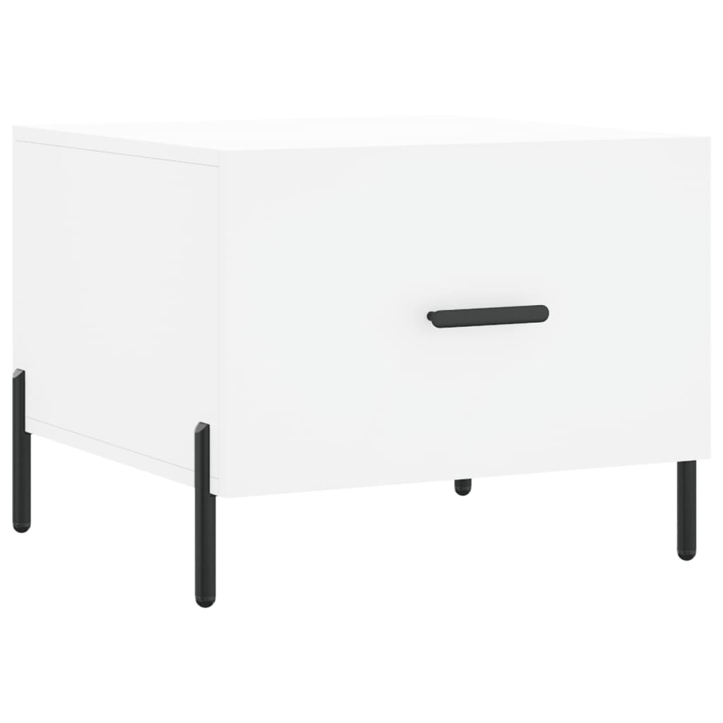 Tables basses 2 pcs blanc 50x50x40 cm bois d'ingénierie - XIOS