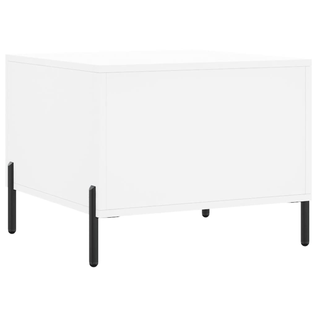 Tables basses 2 pcs blanc 50x50x40 cm bois d'ingénierie - XIOS