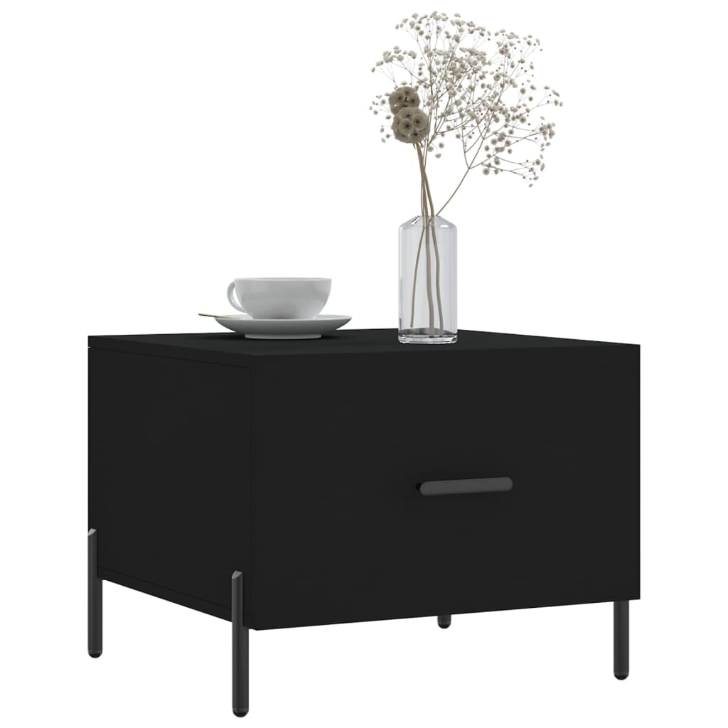 Table basse Noir 50x50x40 cm Bois d'ingénierie - XIOS