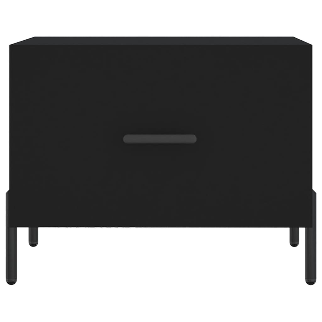 Table basse Noir 50x50x40 cm Bois d'ingénierie - XIOS