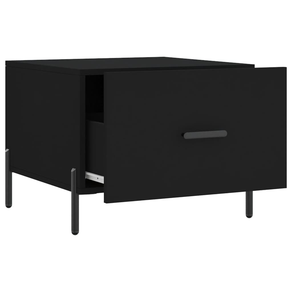 Table basse Noir 50x50x40 cm Bois d'ingénierie - XIOS