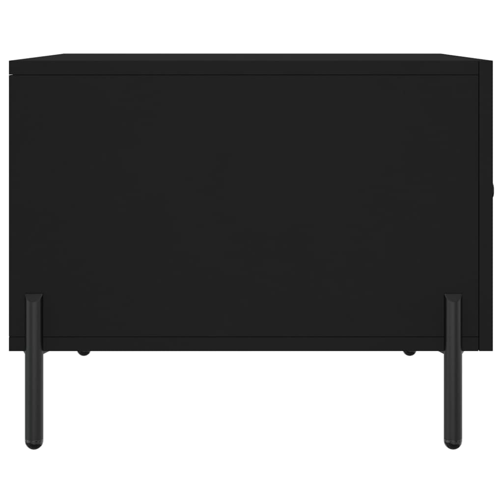 Tables basses 2 pcs noir 50x50x40 cm bois d'ingénierie - XIOS