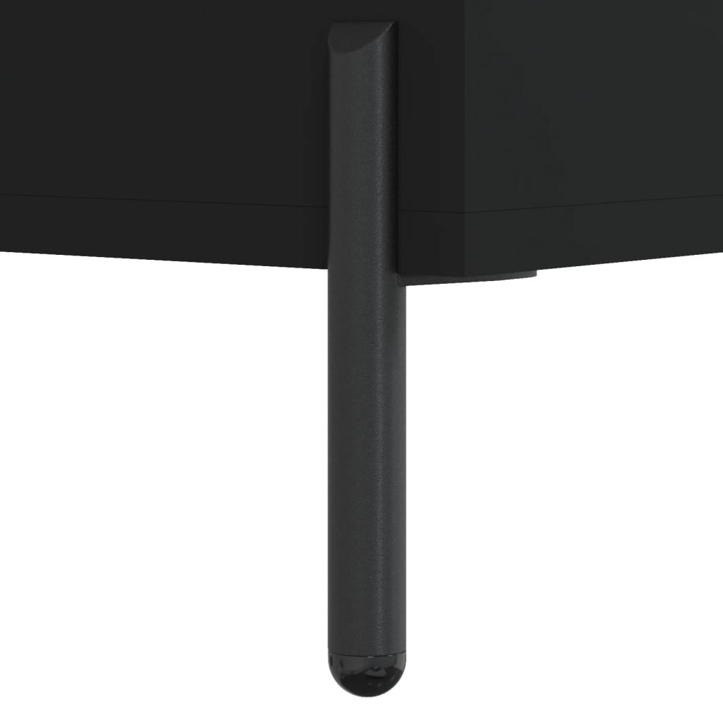 Tables basses 2 pcs noir 50x50x40 cm bois d'ingénierie - XIOS
