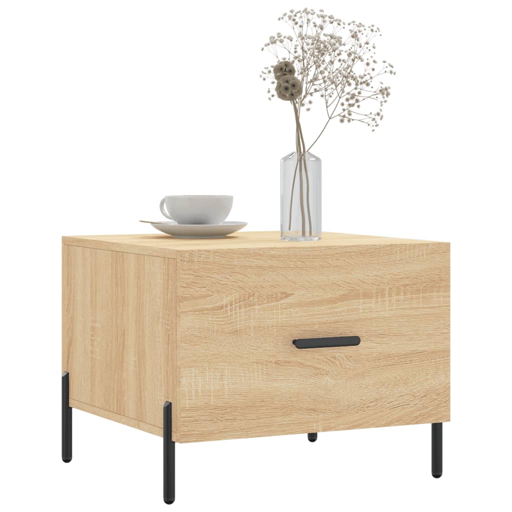 Table basse Chêne sonoma 50x50x40 cm Bois d'ingénierie - XIOS