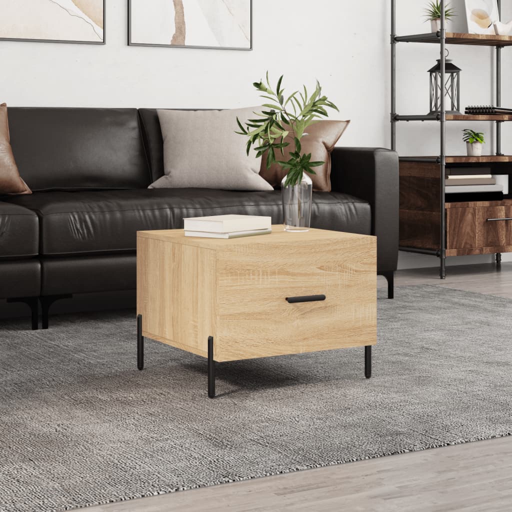 Table basse Chêne sonoma 50x50x40 cm Bois d'ingénierie - XIOS
