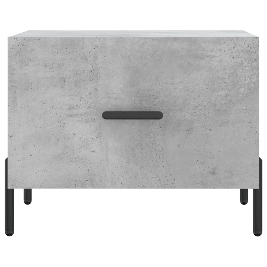 Table basse gris béton 50x50x40 cm bois d'ingénierie - XIOS