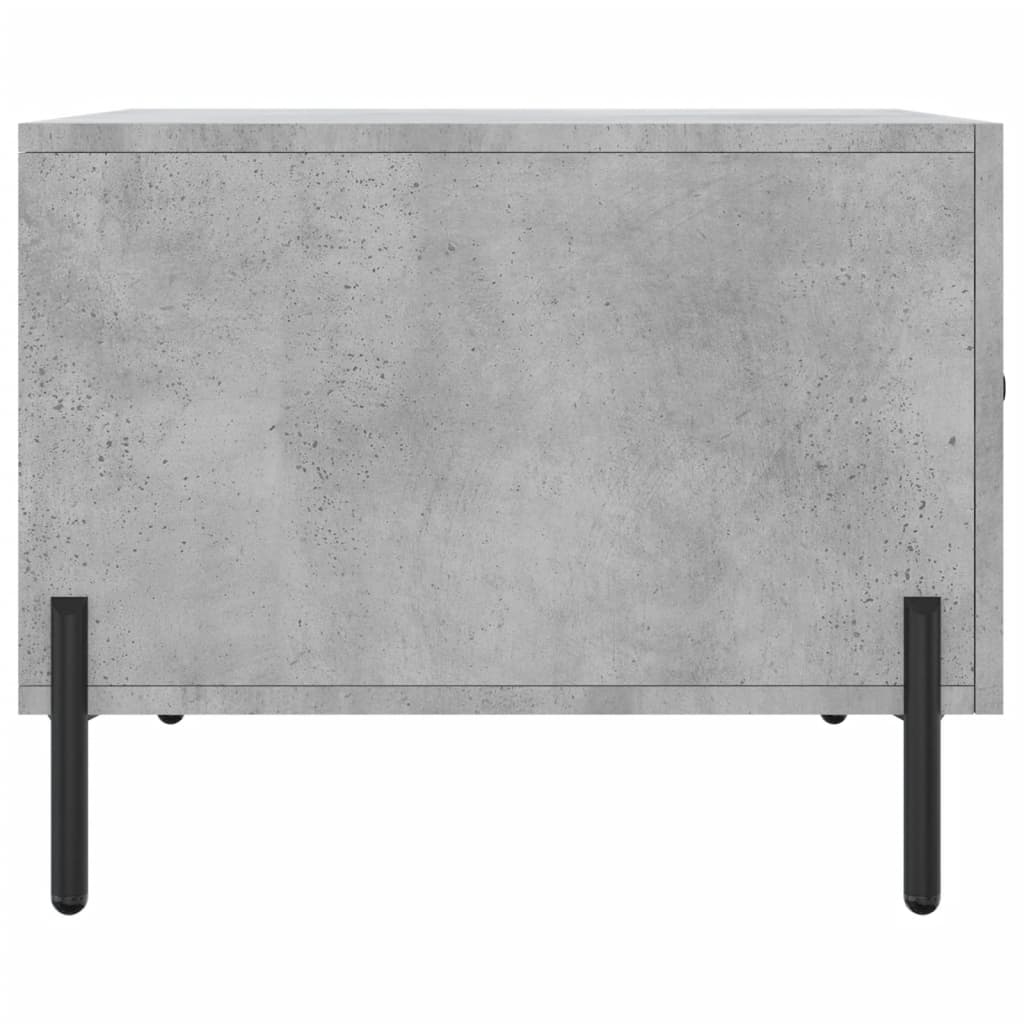 Table basse gris béton 50x50x40 cm bois d'ingénierie - XIOS