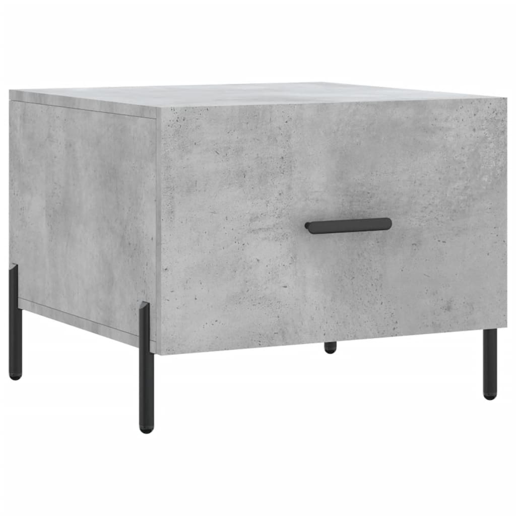 Tables basses 2 pcs gris béton 50x50x40 cm bois d'ingénierie - XIOS