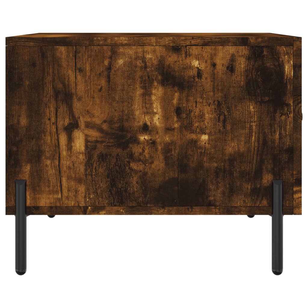 Table basse Chêne fumé 50x50x40 cm Bois d'ingénierie - XIOS