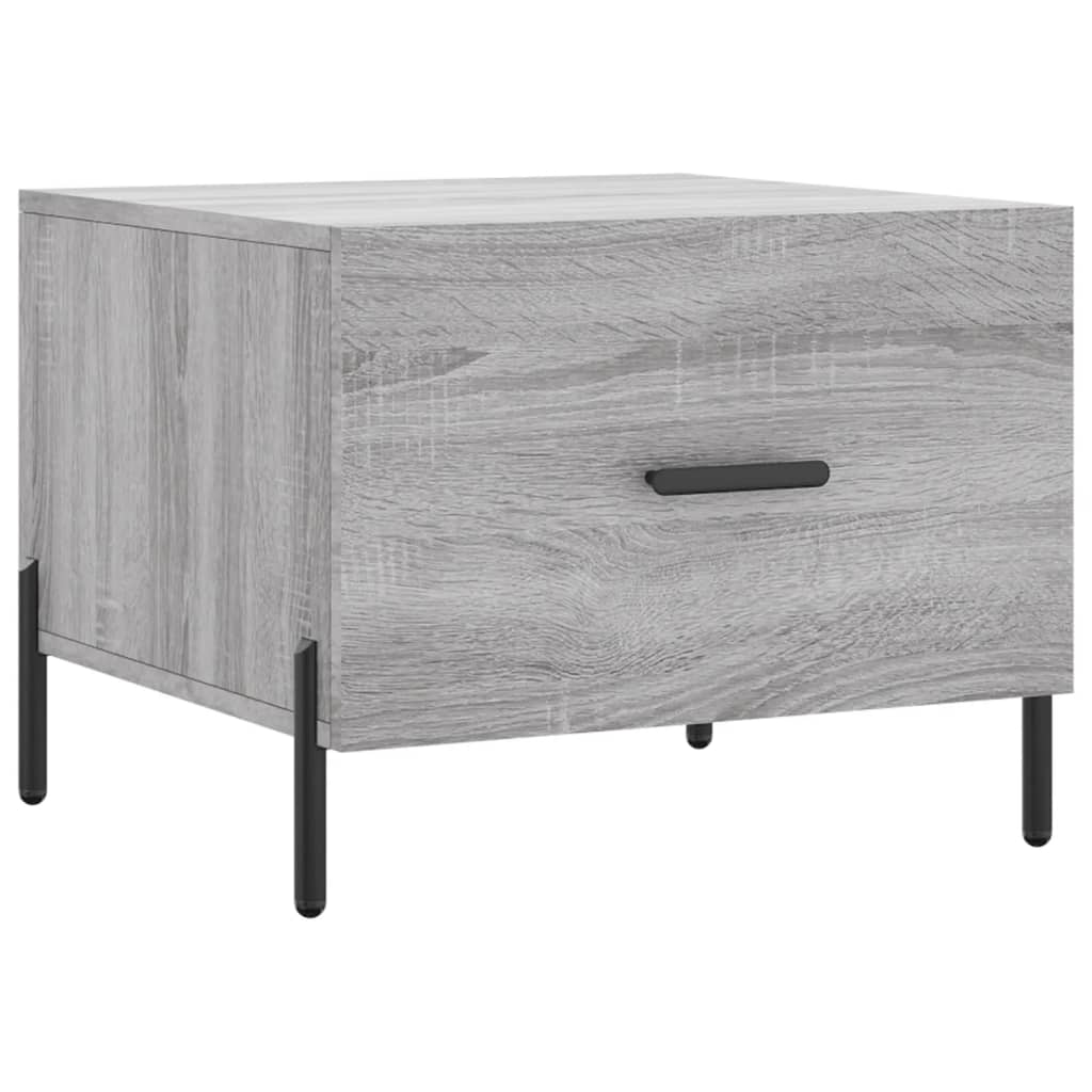 Table basse Sonoma gris 50x50x40 cm Bois d'ingénierie - XIOS