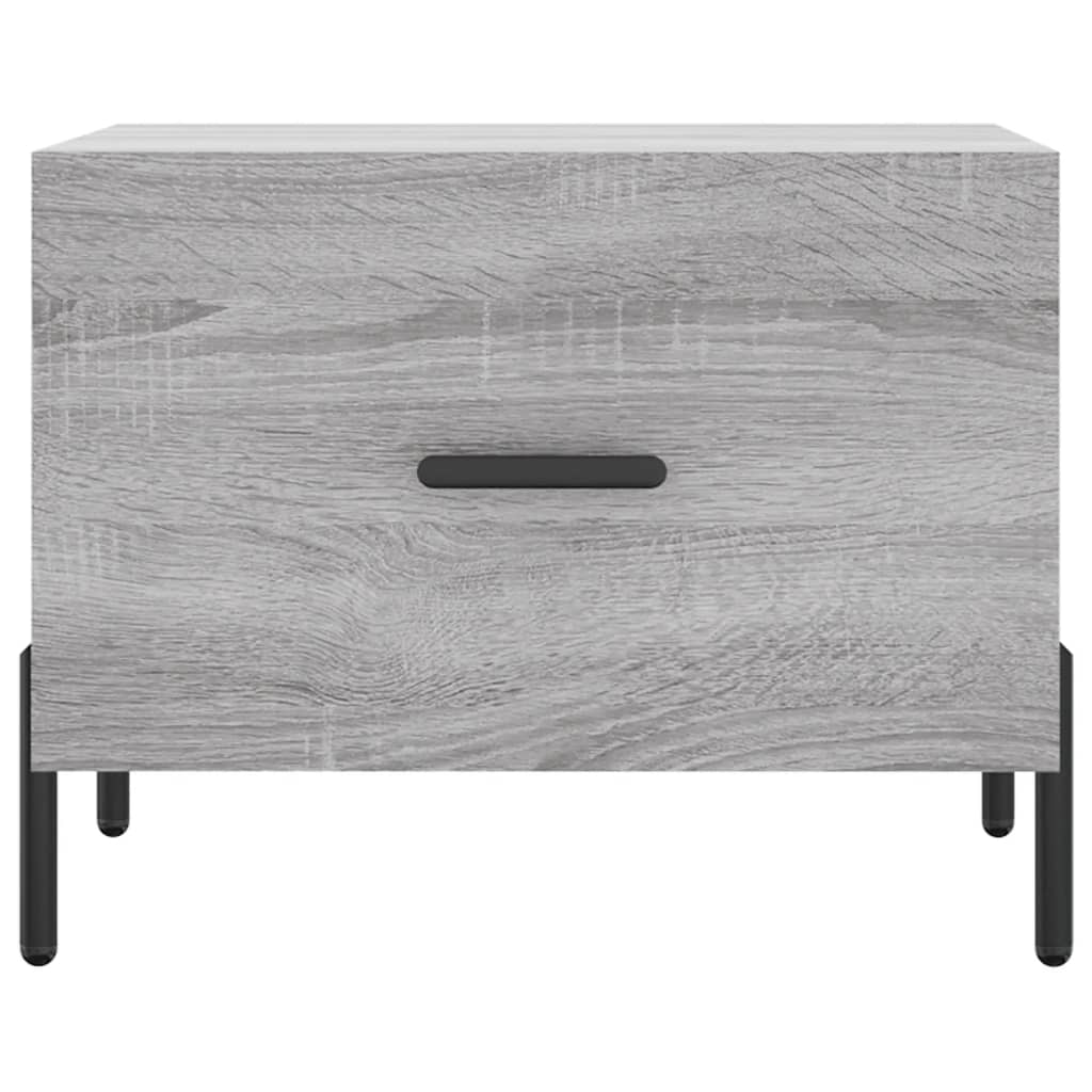Table basse Sonoma gris 50x50x40 cm Bois d'ingénierie - XIOS