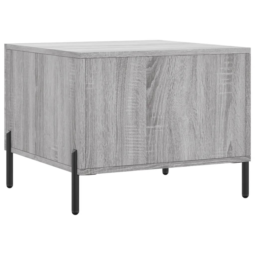 Table basse Sonoma gris 50x50x40 cm Bois d'ingénierie - XIOS