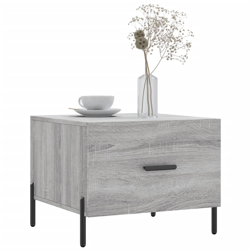 Tables basses 2 pcs sonoma gris 50x50x40 cm bois d'ingénierie - XIOS