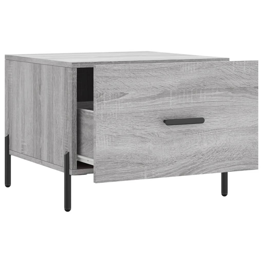 Tables basses 2 pcs sonoma gris 50x50x40 cm bois d'ingénierie - XIOS