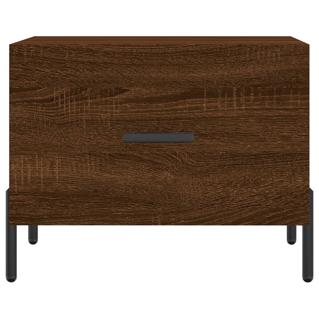 Table basse Chêne marron 50x50x40 cm Bois d'ingénierie - XIOS
