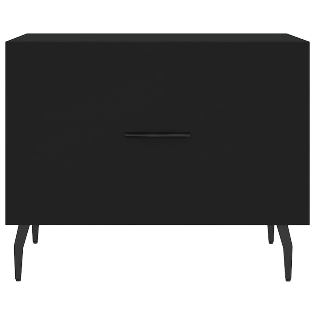 Tables basses 2 pcs noir 50x50x40 cm bois d'ingénierie - XIOS