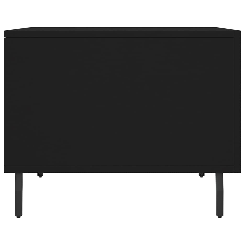 Tables basses 2 pcs noir 50x50x40 cm bois d'ingénierie - XIOS