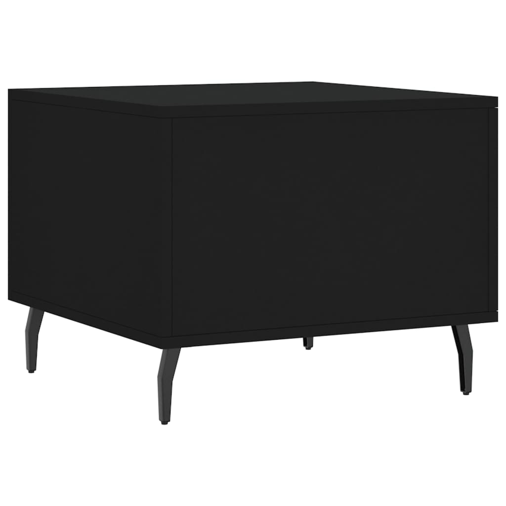 Tables basses 2 pcs noir 50x50x40 cm bois d'ingénierie - XIOS