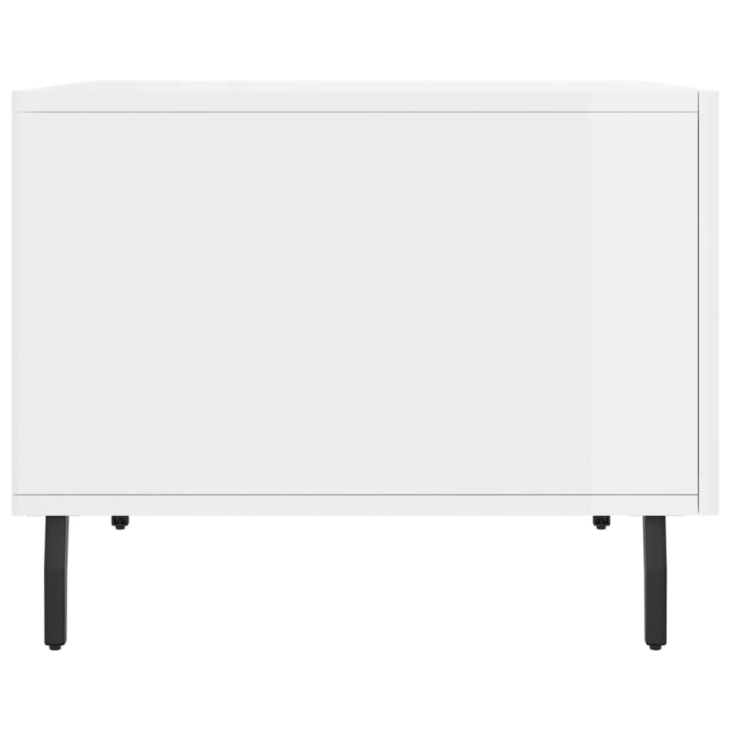 Table basse blanc brillant 50x50x40 cm bois d'ingénierie Tables basses vidaXL