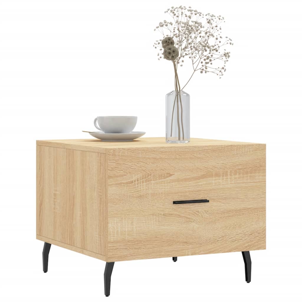 Tables basses 2 pcs chêne sonoma 50x50x40 cm bois d'ingénierie - XIOS