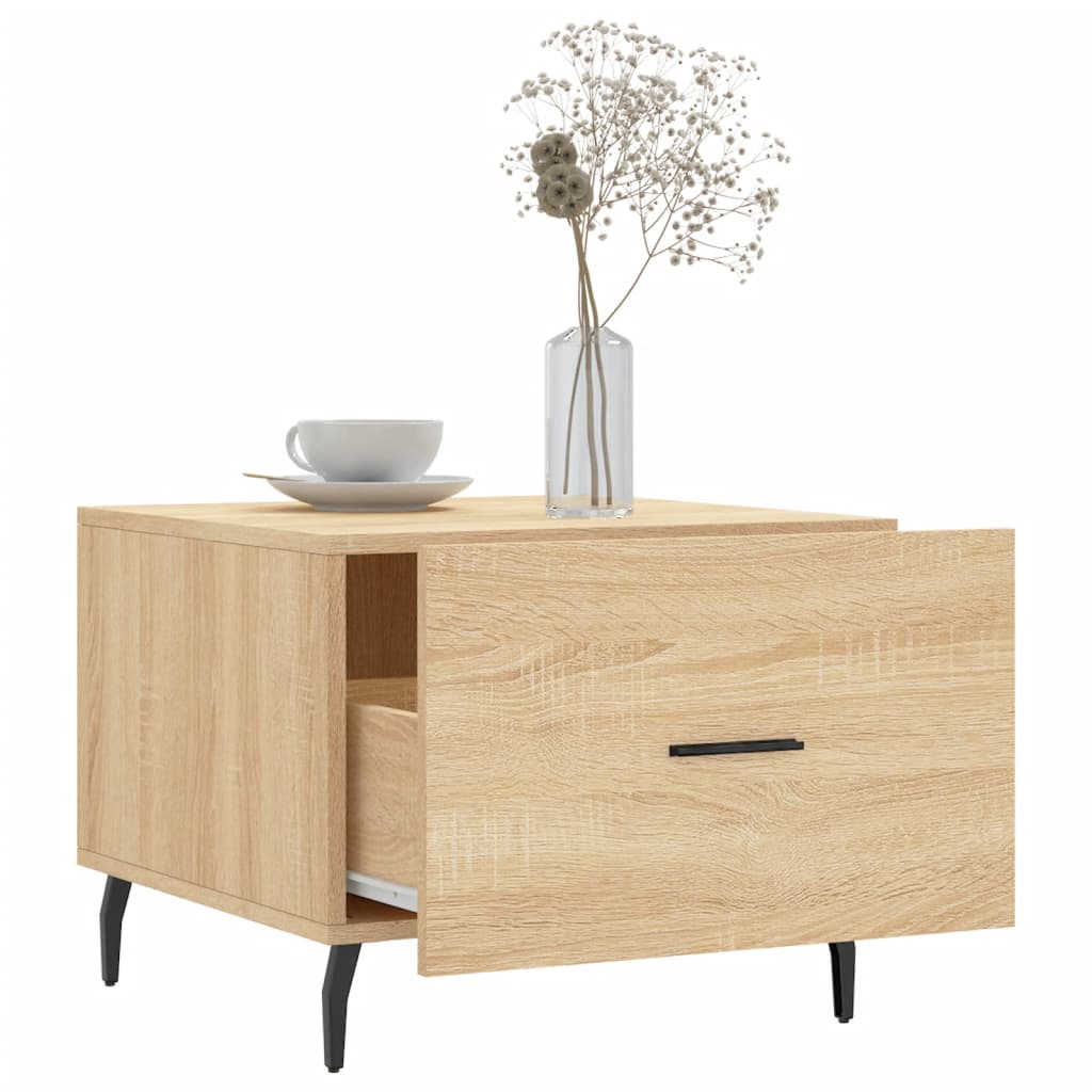 Tables basses 2 pcs chêne sonoma 50x50x40 cm bois d'ingénierie - XIOS
